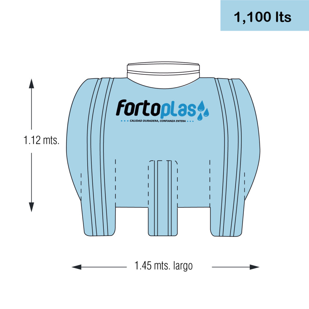 Tinaco Horizontal 1 100 Lts
